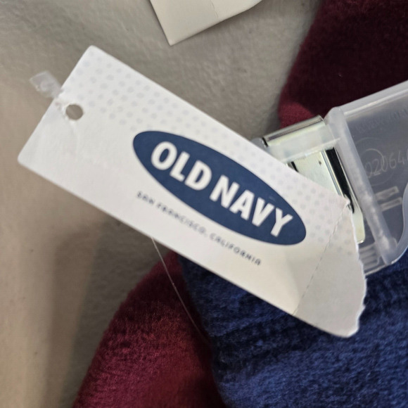 Old Navy Outfit Toddler 4T Blue Green Burgundy Fleece 1/3 Zip Top & 2 Pants NWT - Picture 10 of 16